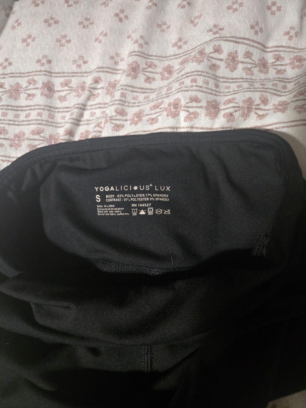 Yogalicious Lux Black Leggings - S